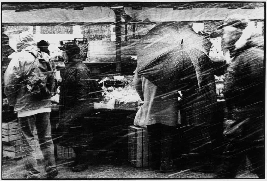 snowing at fish market-Venice 2000